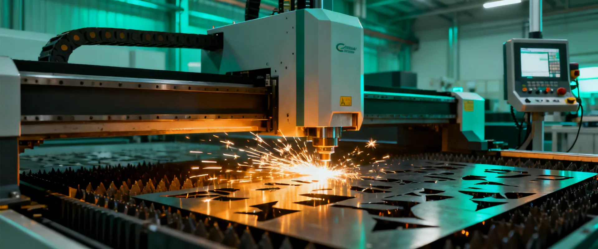 Bystronic Laser fiber laser cutting machine in action