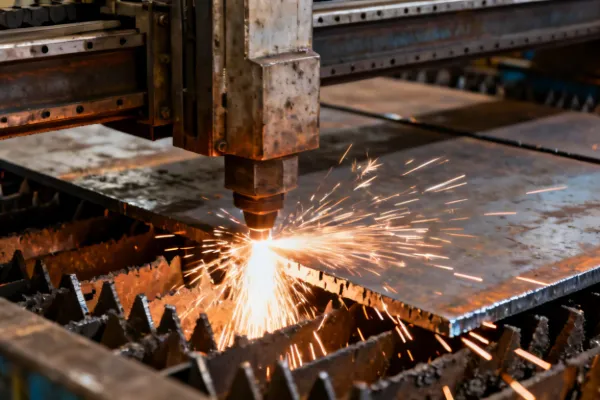 Construction steel laser cutting
